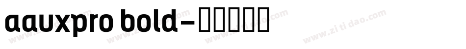 aauxpro bold字体转换